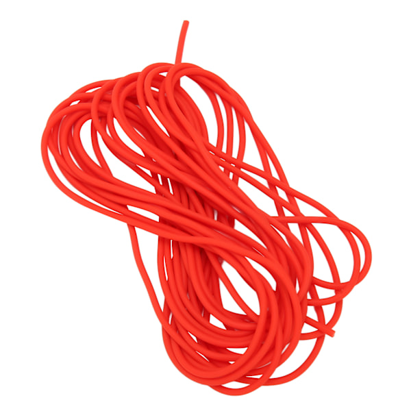 Elastisk tau strekkledning 2.1mm 5m Solid Latex Høy Styrke Elastisk Snor for Tennistrening Utendørs Sport Rød