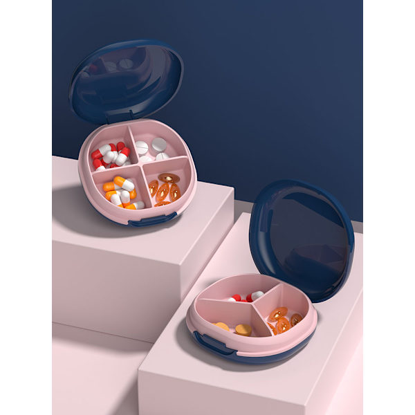 Mini Ugentlig Tablet Pilleboks Opbevaringsholder Vandafvisende Medicin