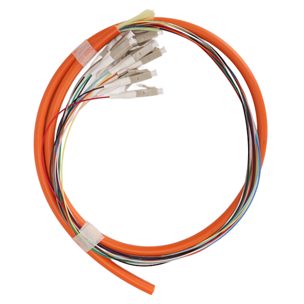 Fiber Pigtail 12-tråds Multimode Stabil Fiber Pigtail-kabel for Instrumenteringskommunikasjonssystem Lokalt nettverk