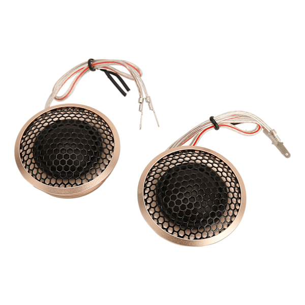 2 stk. Bil Tweeter 25mm 150W Rose Gull Metall Aluminium 2-veis System Mikro Dome Bil Tweeters for Bil