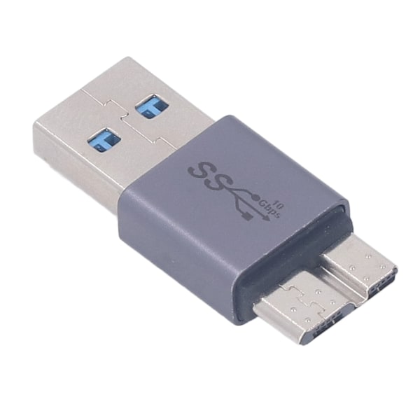 Micro B till A Hane Adapter 10GB Maximal Överföringshastighet Micro B Adapter för Dataöverföring Laddning Universell Kompatibilitet