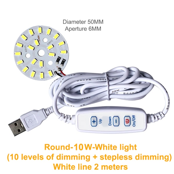 DC 5V Dæmpbar LED-chips SMD LED-lampe DIY Light Justerbar LED A11