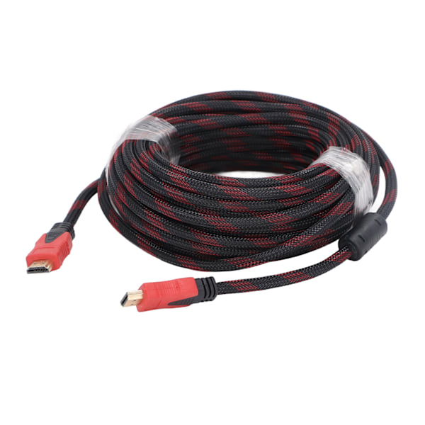 HD Multimedia Interface Kabel 15 m Længde TV Computere Projektor HD Ledning Rød Sort Stabil Transmission HD Kabel