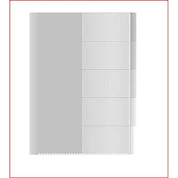 A4 Aktmapp - Flikar 5 st - 12-pack Grön