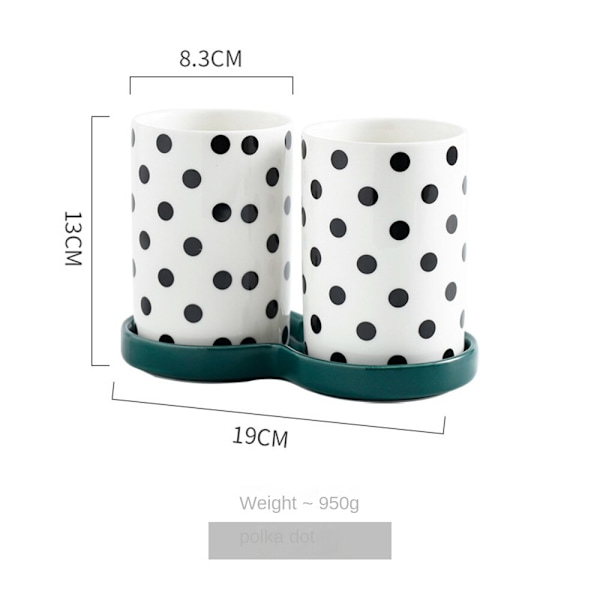 Keramiske spisepinde Cylinder, Dobbelt cylinder Multifunktionel Black