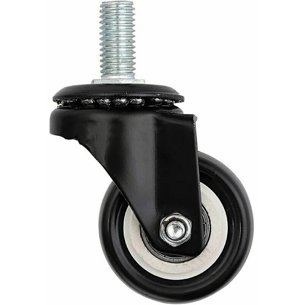 2 Rullande Grindhjul 6cm, Fjädringsrulle för Utdragbar Grind, Grindstödsrulle för Trädörr i Trädgården, Gårdstaket, Lastkapacitet 50Kg