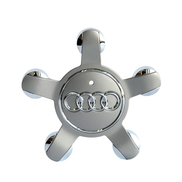 Passer til Audi 134 mm femklos cover hjulnav logo A6 A4L - Audi 5-klos konveks sub-sort (firepak)