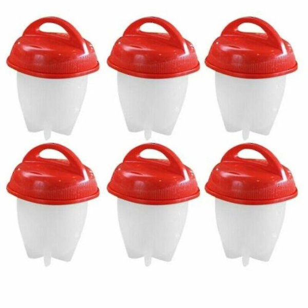 6x Eierking Egg Cooker Silikon Eggies Non-stick Silicone Egg S utan skal-3