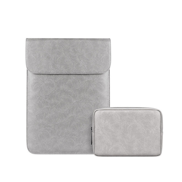 Case för 11 12 13 14 15 17 tum för MacBook Huawei Surface datorväska No029 gray(with packet) 14.1-15.4(Macbook16)inch