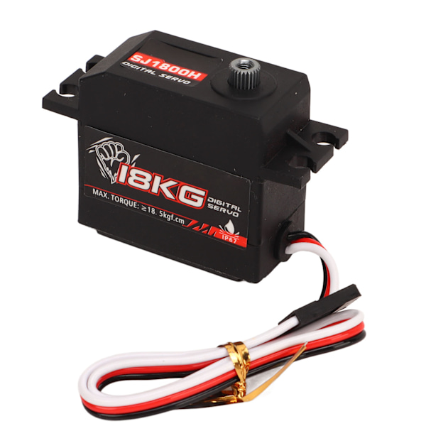 18kg Servo Jernkjerne Høytrykks Vanntett Metallgir Digital Servo for RC Bil Robot Helikopter Modellskip