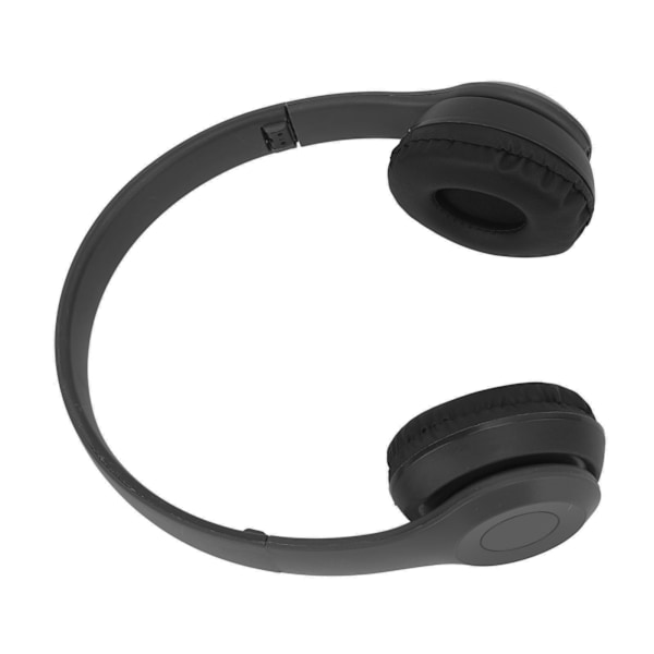 P47 BT Bluetooth-hodetelefoner med støyreduksjon, sammenleggbare trådløse hodetelefoner for sports- og musikkelskere, gave til kvinner og menn, svart
