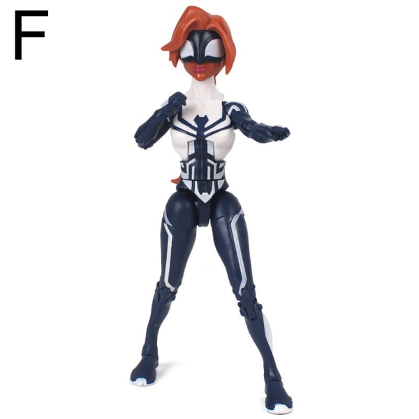 Marvel Avengers -toimintahahmot Spiderman Hämähäkkinainen Gwen Stacy Venom Musta Hämähäkkimies Miles Morales -mallilelut lapsille F