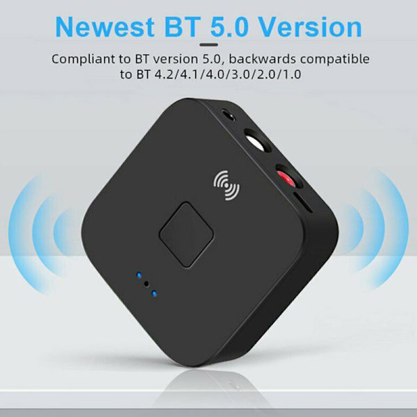 Bluetooth 5.0 RCA til Receiver 3.5mm AUX Jack Bluetooth