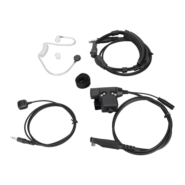 7.1mm Teleskopisk Halsmikrofon Headset Fingermikrofon U94 PTT Radio Ørepropp for Baofeng UV9R PLUS UVXR BF9700