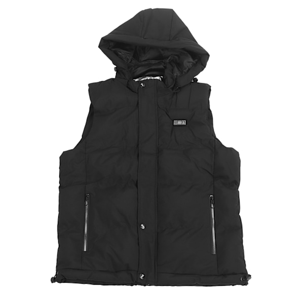Elektrisk Oppvarmet Vest 3 Gir 15 Varmesoner Temperaturdisplay Hold Varmen USB Termisk Vest for Vinter XL