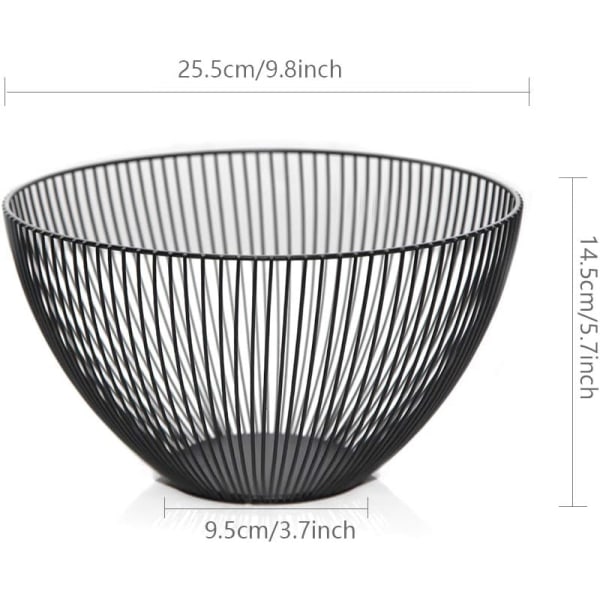 Sort frugtkurv Sort 25x14cm Frugtkurv Sort frugtkurv