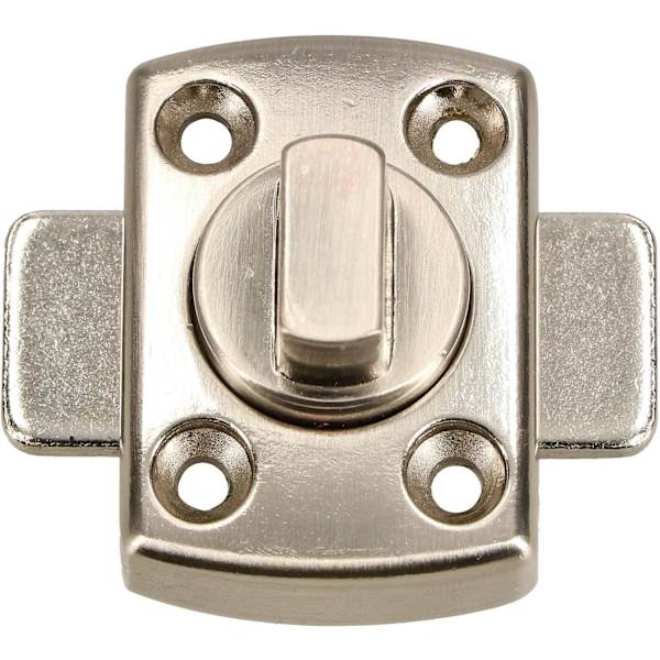 SizeName WC Dörrlås - Nickel - 40 x 40mm