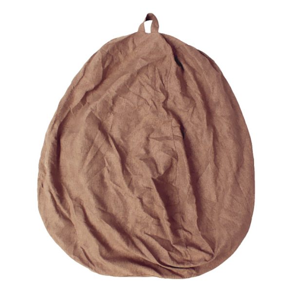 Bønnepose Trekk Lazy Sofa Komfortabel Ensfarget Solseng Bønnepose Trekk for Stue Hjemmeinnredning Brown 70*80