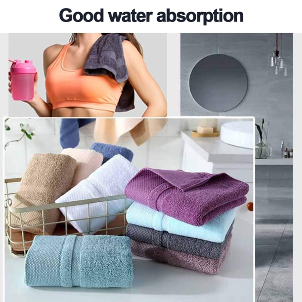 Sæt med badehåndklæder, ansigtshåndklæder i 100 % bomuld, superbløde Mauve