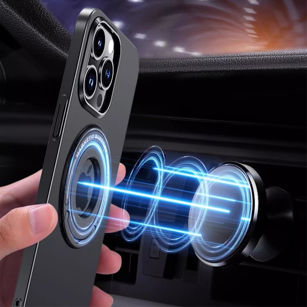 Case För Iphone 15 Pro Max Case med osynligt stativ, kompatibelt med Magsafe PC- cover Smal Tunt Anti-fingeravtryck repa Blue