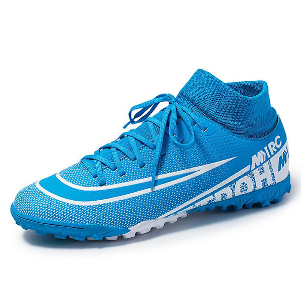 Fotbollsskor för män Halkfria fotbollsskor Klossar Gräs Fotbollssneakers Yj8508A Blue 37