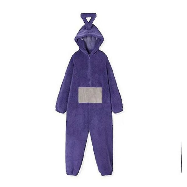 Koti 4 väriä Teletubbies Cosplay aikuisille Hauska Tinky Winky Anime Dipsy aa-laa Po Pehmeä pitkähihainen pala Pyjama puku purple L