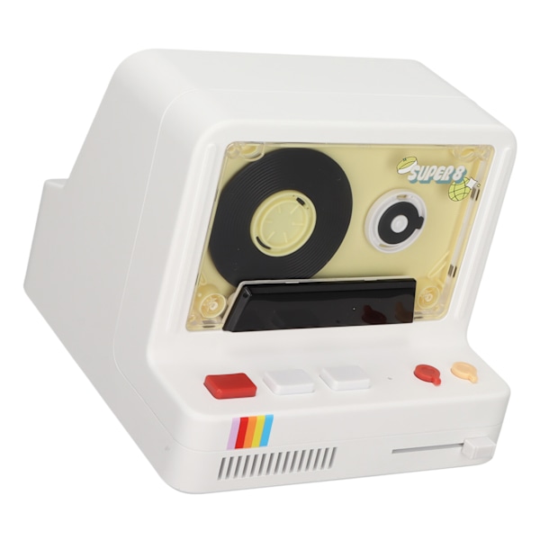 Bluetooth Kassettspelare Portabel Stereo Band Retro Bluetooth Högtalare Stöder Bluetooth AUX och Minneskort Vit