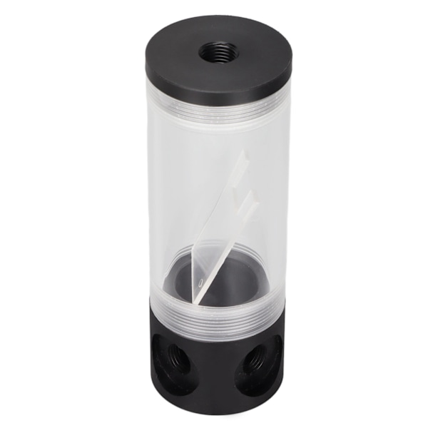 Reservoir Vattenkylning Längd 14cm 4 Hål Diameter 50mm CNC-bearbetning G1/4 Gänga Akryl Vattenkylningstank för PC