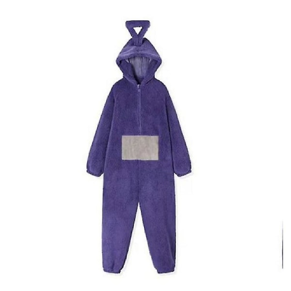 Hem 4 färger Teletubbies Cosplay för vuxen Rolig Tinky Winky Anime Dipsy Laa-laa Po Mjuk långärmad bit Pyjamas kostym purple XL