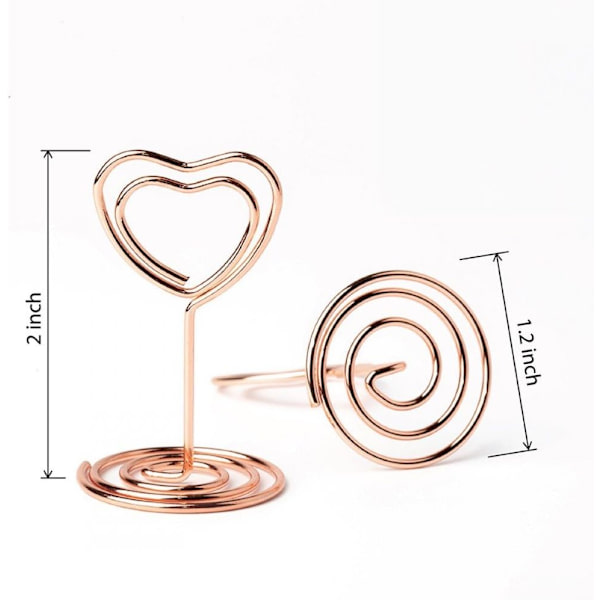 20 stk Mini Place Card Holder Bord Antall Stativ Bord Kortholder
