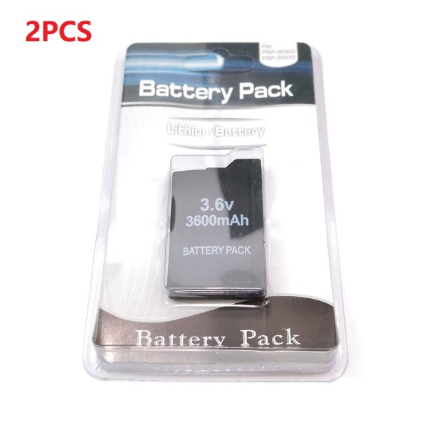 2st 3.6V 3600 mah bärbart gamepad-batteri för för PSP 2000 för PSP 3000