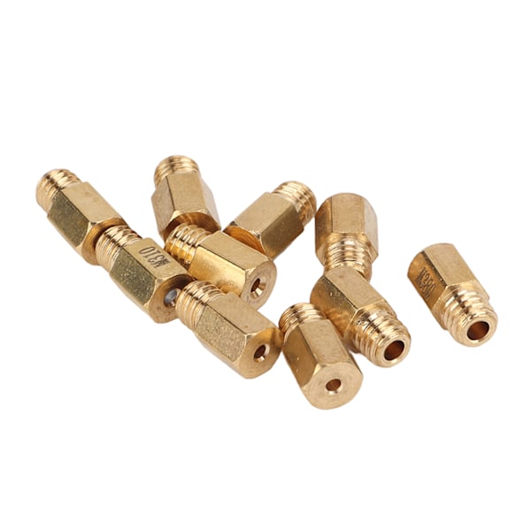 10 stk./sæt Hex Messing Karburator Hoveddyse Kit til Mikuni VM, TM, TMX 300‑390