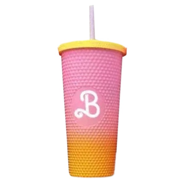 Barbie pink glaskrus Gradient Barbie pink højkapacitet dobbelt Pink Orange 701-800 ml Pink Orange 701-800 ml