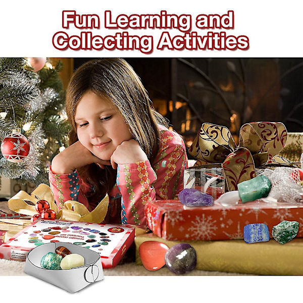 Leksak Julkalender Dekoration Lärande Present Mineral Blind Box 24 Dagar Julkalender
