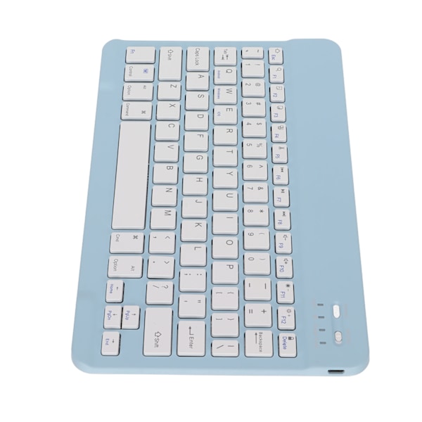 Trådlöst tangentbord med skärmlåsfunktion, litet, portabelt, stabil anslutning, lång batteritid, mini trådlöst tangentbord för PC Blå