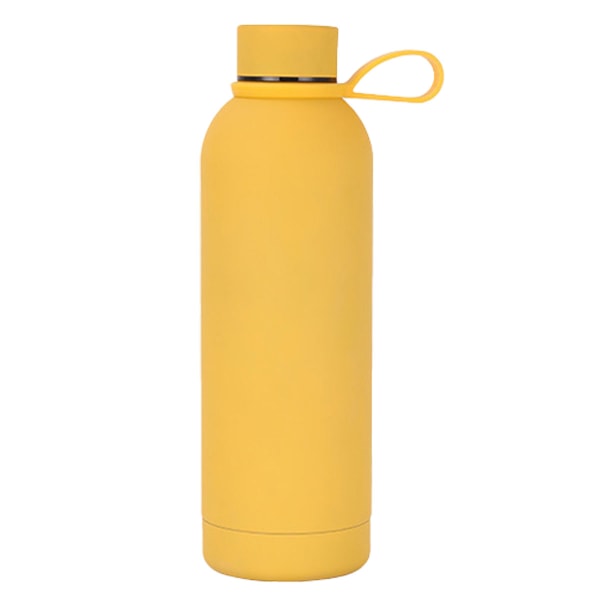 1 stk bilbærbar termoskopp 500ml rustfritt stål liten munn Vitality Orange + portable