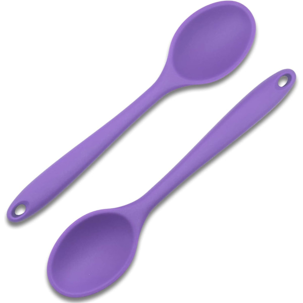 Silikon nonstick blandningsskedar set 2-delat, hög värmebeständig