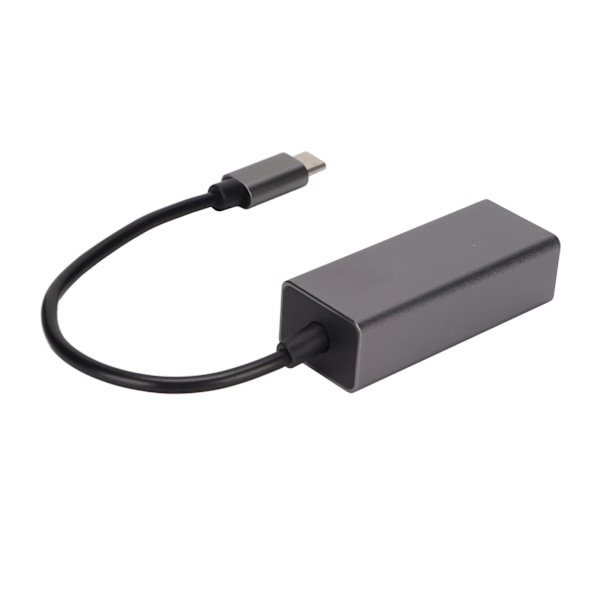 Ethernet-sovitin USB C - RJ45 Ethernet Harmaa Vakaa Tiedonsiirto Type C -sovitin MacBook Prolle Galaxy S9/S8/Note 9:lle 100 MB