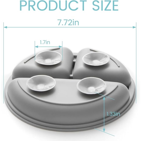 Delade silikonsugplattor för småbarn | BPA-fri | Dishwas