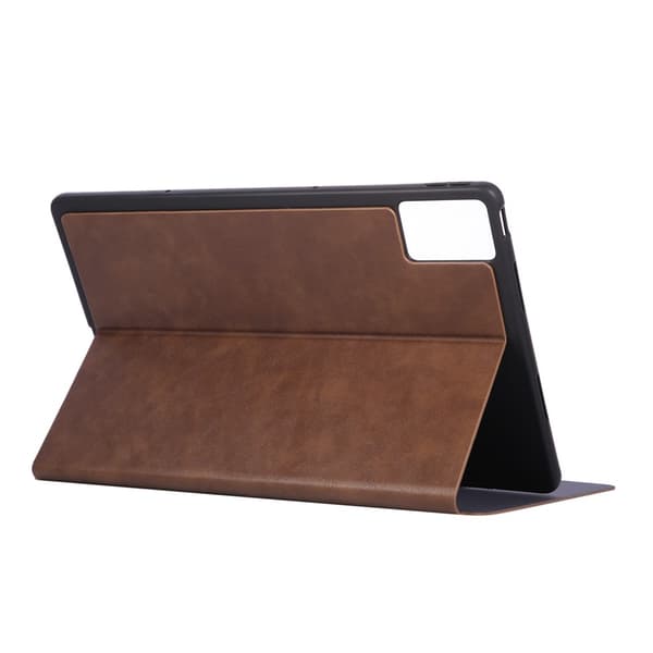 SKALO PU-Læder Cover til Lenovo Idea Tab Plus - Brun Brown
