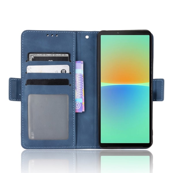 SKALO Sony Xperia 10 V 6-FACK Plånboksfodral - Blå Blå
