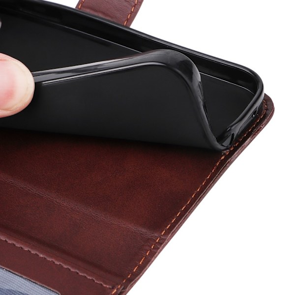 SKALO Xiaomi Redmi 14C PU-nahkainen Lompakkokotelo - Valitse väri Brown