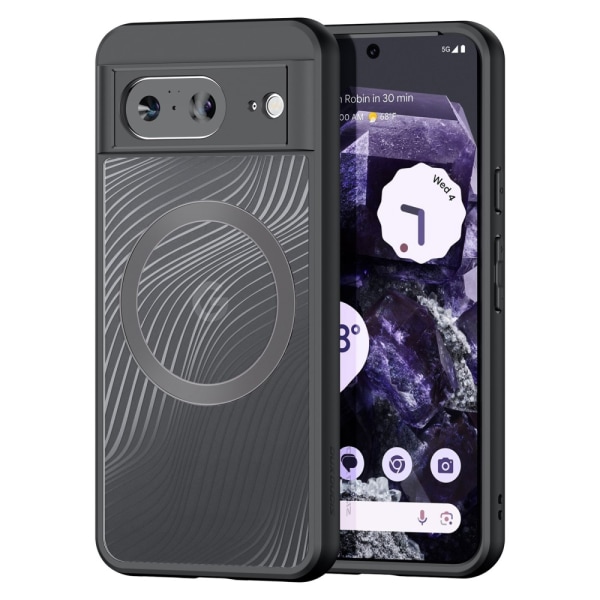 DUX DUCIS Google Pixel 8 Aimo Series Magnetic Ring Cover - Sort Black