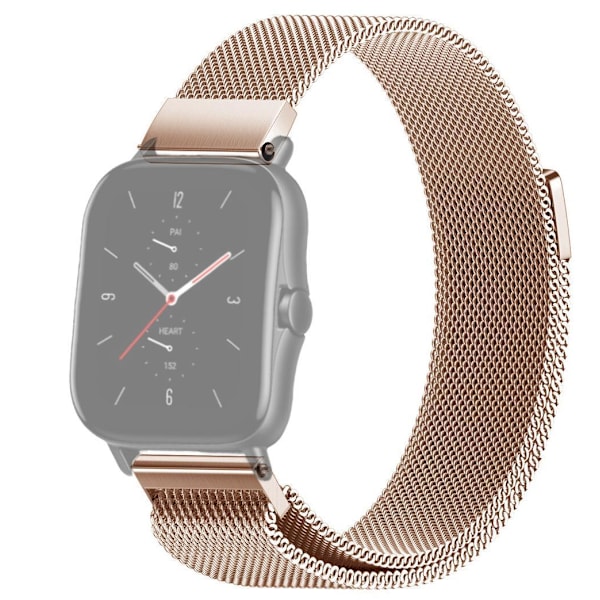 SKALO Milanese Loop to Amazfit GTS 2/2e/2 Mini - Valitse väri Pink gold