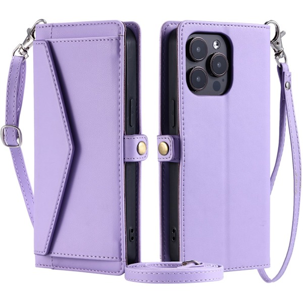 SKALO iPhone 16 Pro Evelope Clutch 5-Fack - Lila Lila