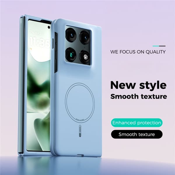 SKALO ABEEL Liquid Silicone Cover til Motorola Razr Fold - Blå Blue