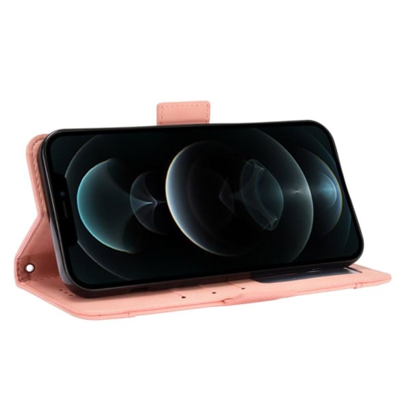 SKALO iPhone 13 Pro 6 SLOT -lompakkokotelo - vaaleanpunainen Pink