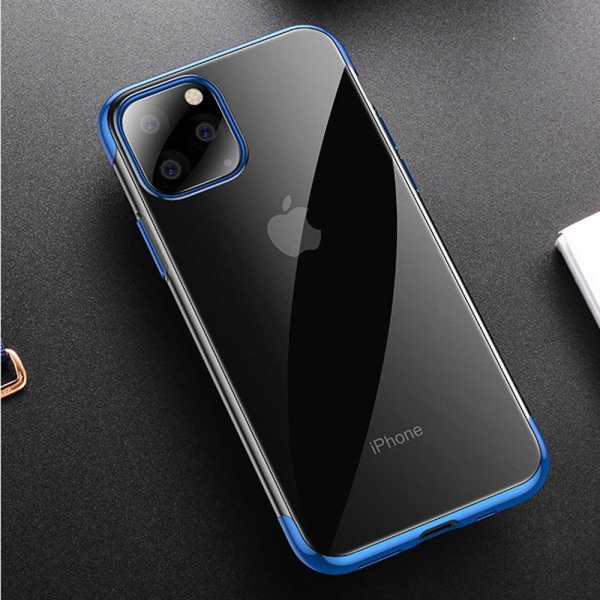 Suunniteltu TPU-kuori Electro Plating iPhone 11 Pro Maxille - lisää saatavilla Blue