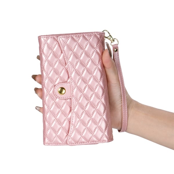 SKALO Samsung S24 Evelope Clutch 8-RUM - Rosa guld Pink gold