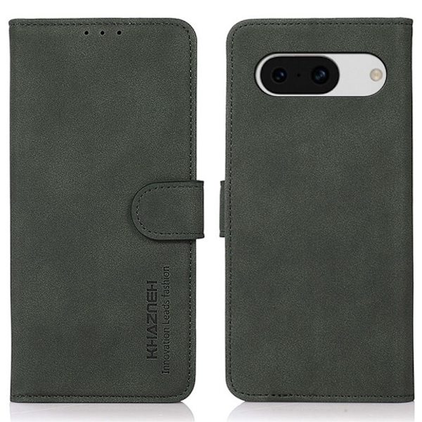 SKALO Google Pixel 8a KHAZNEH Plånboksfodral i PU-Läder - Grön Grön